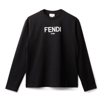 [FENDI] 24FW 키즈 로고 롱슬리브 티셔츠 JUI154 7AJ F0GME