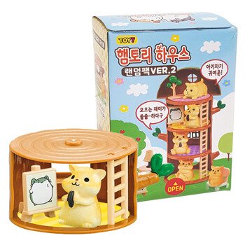 아가플러스 햄찌와 나무집 피규어 랜덤 박스 2세트