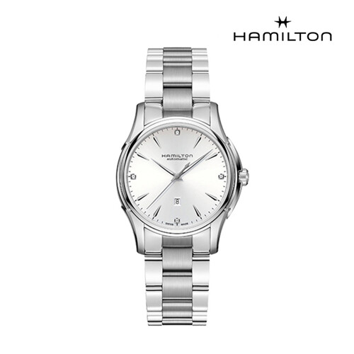 [해밀턴] H32315111 재즈마스터 뷰매틱 레이디 오토 다이아몬드 화이트 메탈 여성 시계