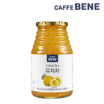 [카페베네] 국산 벌꿀이 함유된 깊고 진한 과일청 유자차 1kg