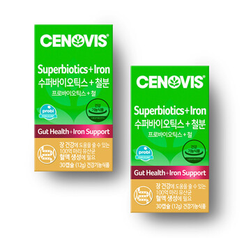[세노비스] 수퍼바이오틱스+철분 (30캡슐/30일분) 2통