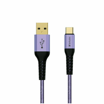 버바팀 케이블 케블라 USB A to C 120cm 퍼플
