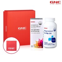 [GNC] 우먼스 울트라메가 멀티비타민 3개월분+마그네슘 250 4개월분 세트