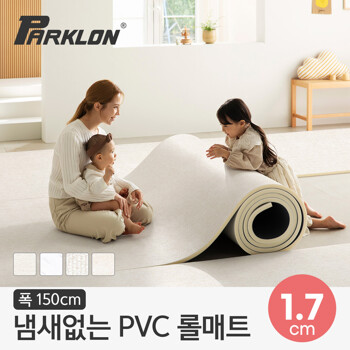 [파크론] 뽀송 층간소음 PVC 롤매트 17T  150x100x1.7cm (미터단위)