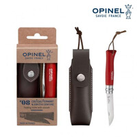 OPINEL 클래식 NO.08 레드 파우치 세트